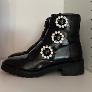 NANETTE LEPORE Buckle ANKLE BOOTS